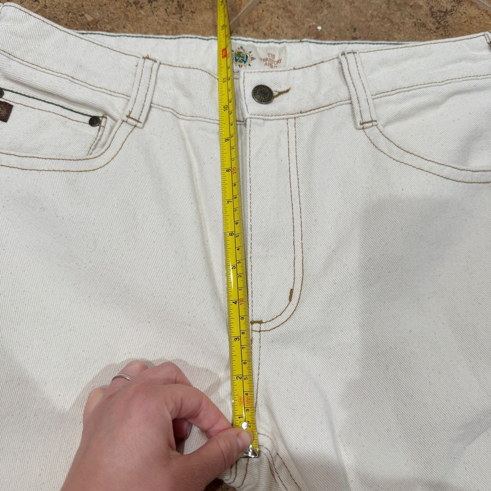 The Territory Ahead Men Driftwood Jeans  34x32 Natural Speckled Cream Cotton - Picture 5 of 13